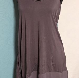LOGO Camisole Top w/ Chiffon Panel